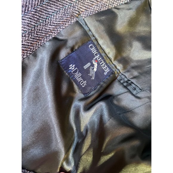 Vintage Cricketeer Dillards 100% Wool 2 Button Sport Coat Gray Blazer USA - Picture 5 of 10